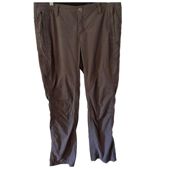 Kuhl Spire Grey Hiking Pants Women's Size 12 Zipper Pockets Roll Up Tab UPF 50 - Picture 1 of 8